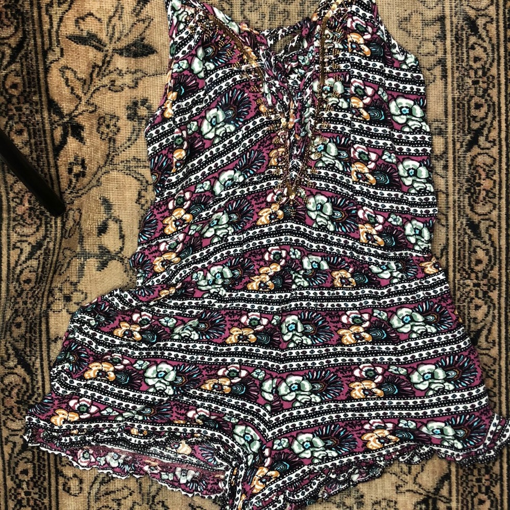 Boho Shorts Romper bathing suit coverup ae